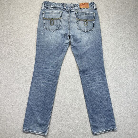 Lucky Brand Lola Straight Jeans Women’s 12/31 Medium Wash Denim Gene Montesano - Picture 10 of 16